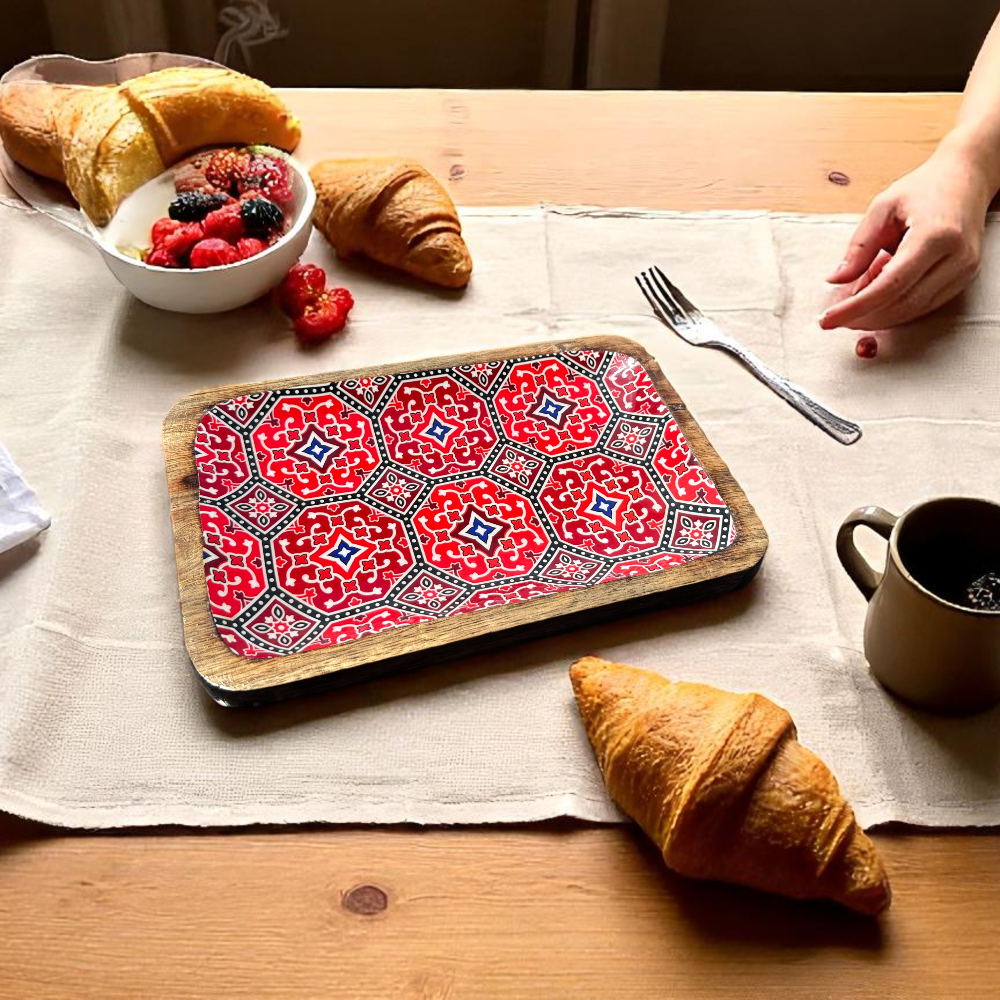 Mango Wood Mini Serving Tray - Ajrak