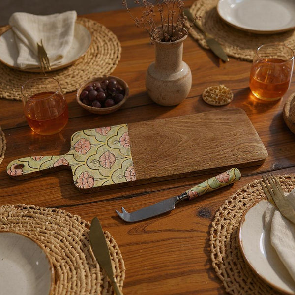 Cheese Board Set - Mughal Blossom