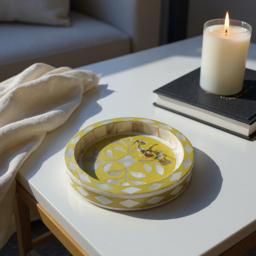 Lemon Glow Trinket Tray
