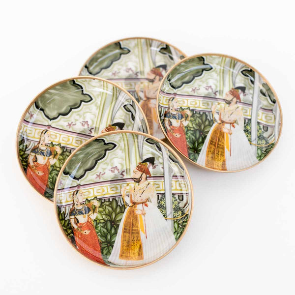 Metal Coasters - Bageecha (Set of 4)