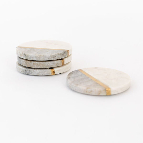 Marble Coasters - Grey (Set of 4)