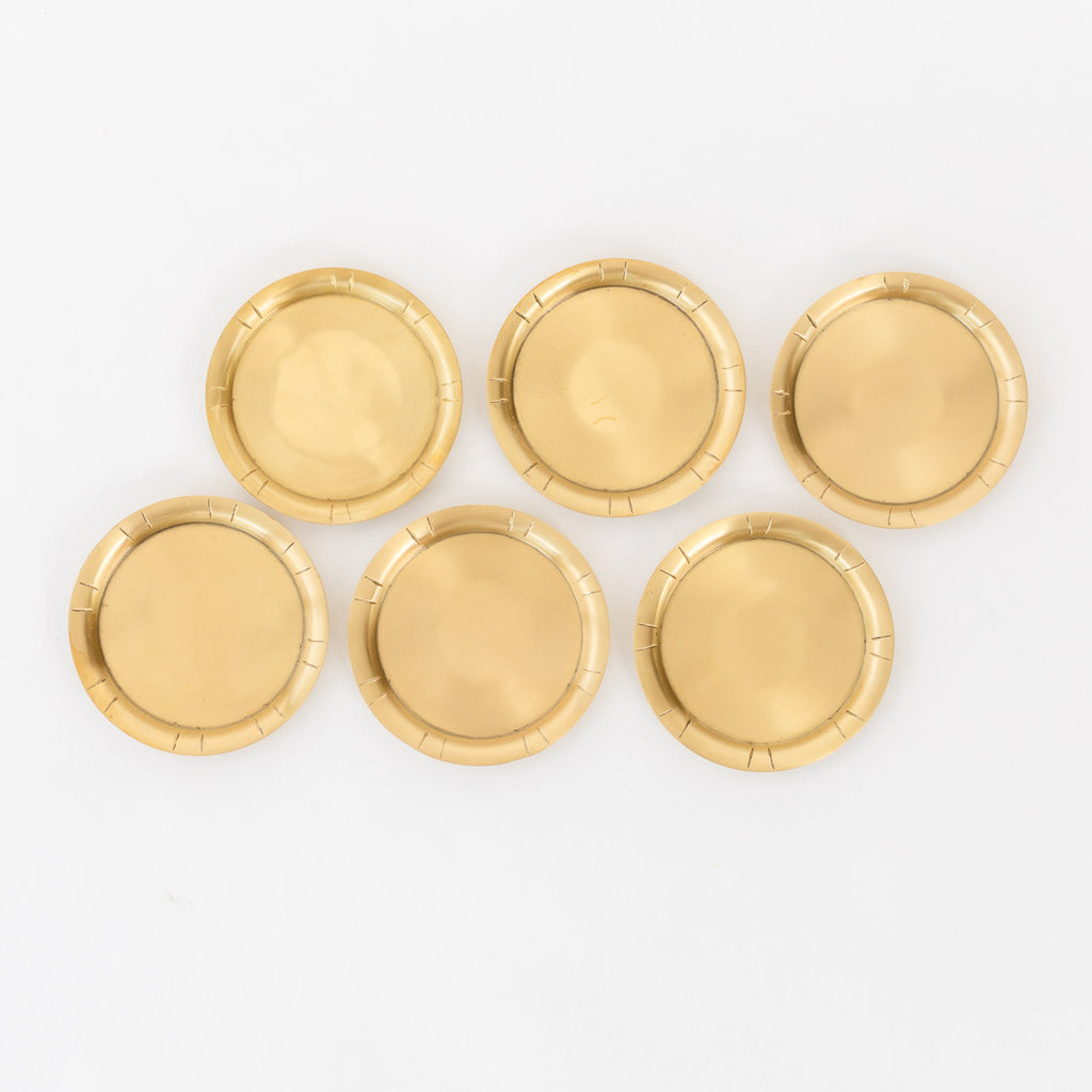 Brass Coasters (Set of 4/6)