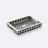 Bone Inlay Rectangular Tray – Leaf Pattern