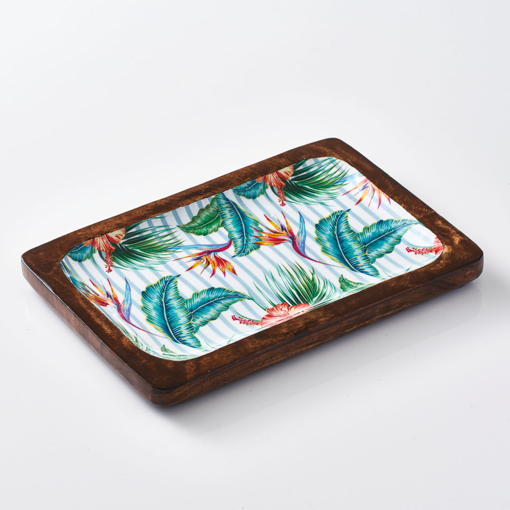 Mini Serving Tray - Tropical Gardens