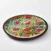 Mango Wood Round Platter - Mughal Blossom