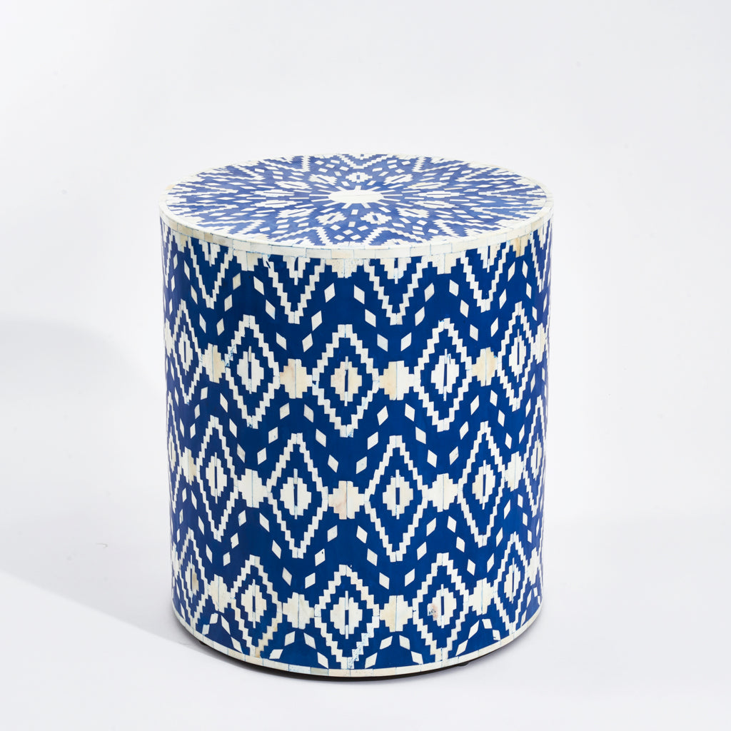 Side Table - Ikat Pattern